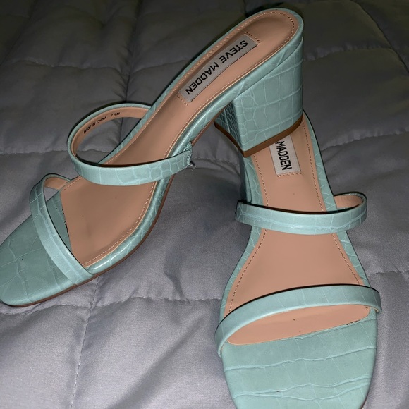 Steve Madden Shoes - Mint Green Steve Madden Heeled Sandal